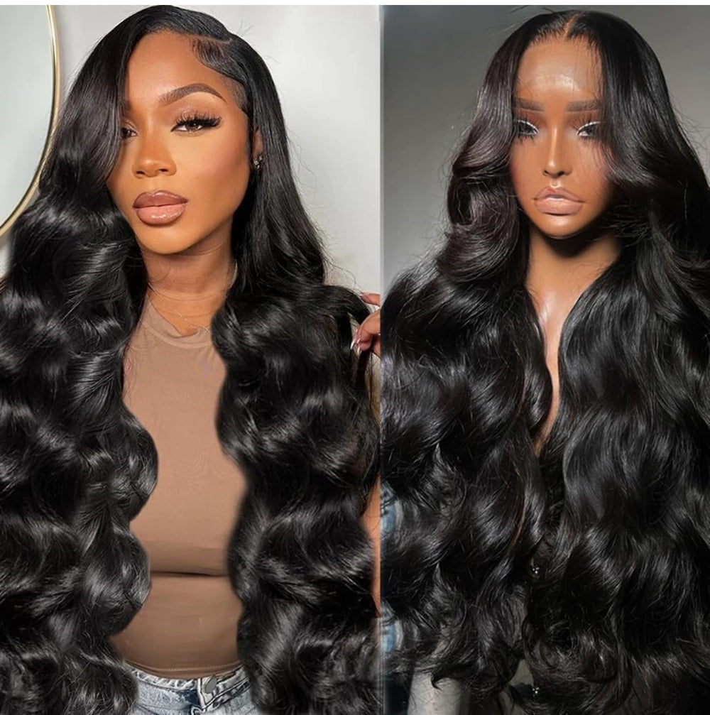 28-Inch Body Wave Human Hair Lace Front Wig – 13x4 HD Lace