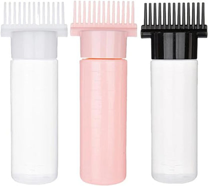 New Hair Dye Bottle Shampoo Hair Coloring Dyestuff Applicator Bottle with Comb Teeth Hair Dye Bottle Applicator Hair Coloring To