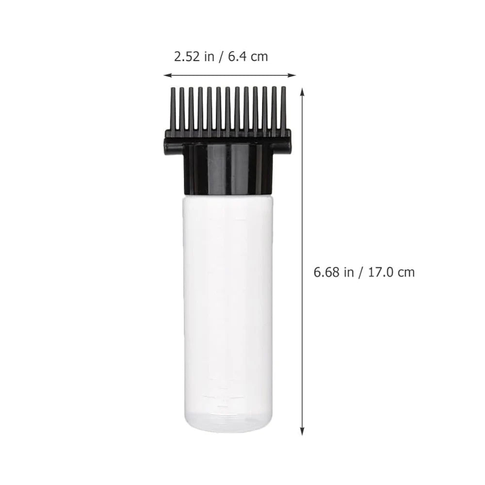 New Hair Dye Bottle Shampoo Hair Coloring Dyestuff Applicator Bottle with Comb Teeth Hair Dye Bottle Applicator Hair Coloring To