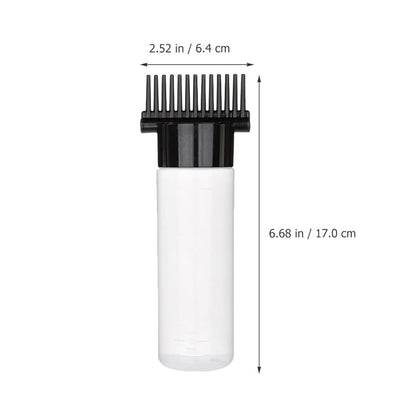 New Hair Dye Bottle Shampoo Hair Coloring Dyestuff Applicator Bottle with Comb Teeth Hair Dye Bottle Applicator Hair Coloring To