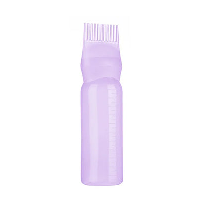 New Hair Dye Bottle Shampoo Hair Coloring Dyestuff Applicator Bottle with Comb Teeth Hair Dye Bottle Applicator Hair Coloring To